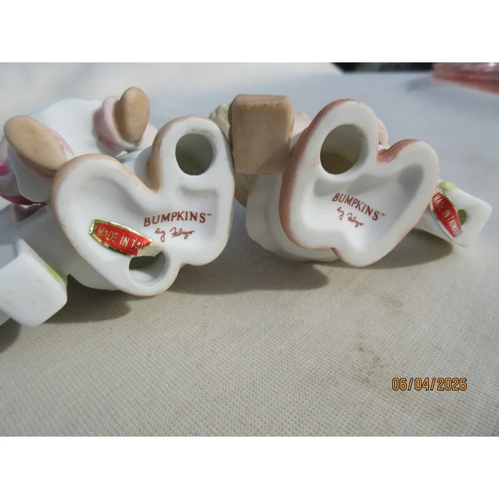 Vintage Bumpkins by Fabrizio Porcelain Figurines Set Numbers 1-5 Birthday Kids